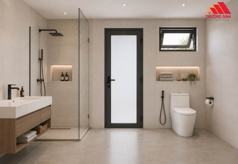 Top các mẫu cửa nhôm kính nhà vệ sinh đẹp, tinh tế 
